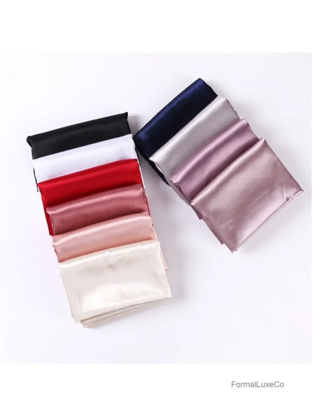 Women's Silk Feeling Satin Shawls Wraps Lightweight Head Scarves Sheer Stole